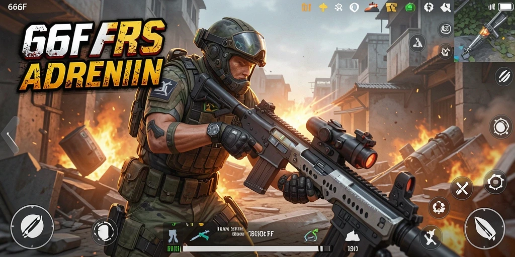 Gameplay seru dalam 666F dengan grafis menawan.
