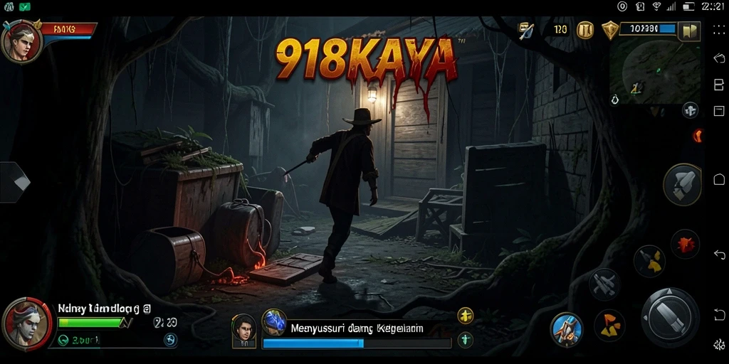 Tampilan gameplay menegangkan di dunia kegelapan 918KAYA.
