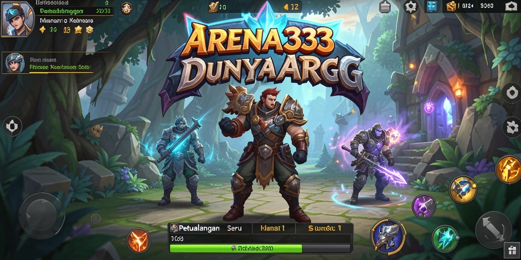 Gameplay seru di dunia ARPG ARENA333 dengan pertarungan epik.