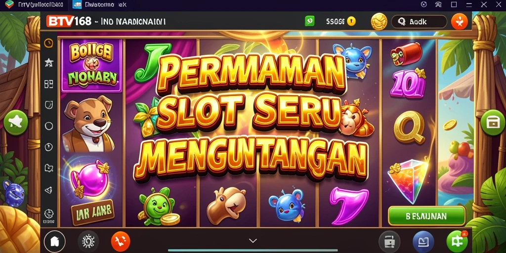 Tampilan gameplay BTV168 dengan desain slot yang menarik.